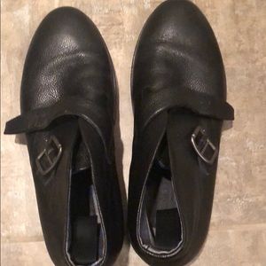 Giorgio Armani monk style one buckle boots